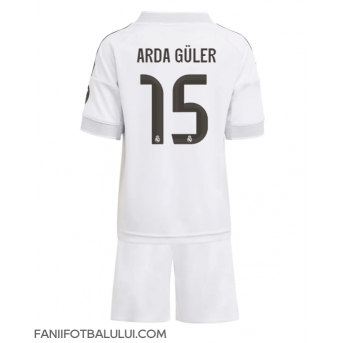 Real Madrid Arda Guler #15 Echipament de Fotbal Replică 2025-26 Copii Acasa (+ Șorturi)